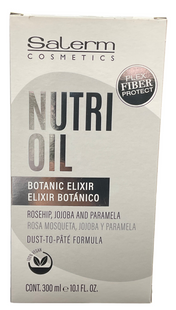 SALERM COSMETICS NUTRI OIL BOTANIC ELIXIR PLEX FIBER PROTECT 10.1oz