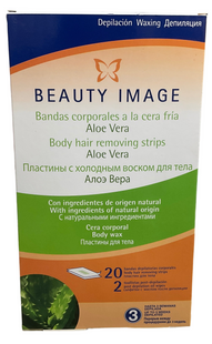 BEAUTY IMAGE BODY HAIR REMOVING STRIPS ALOE VERA