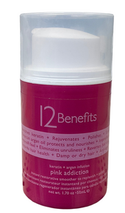 12 BENEFITS KERATIN + ARGAN INFUSION 1.70 oz