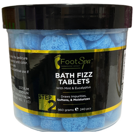 FOOT SPA BATH FIZZ TABLETS WITH MINT & EUCALYPTUS 240pcs