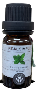 REAL SIMPLE PEPPERMINT 100% PURE ESSENTIAL OILS 0.33oz