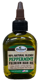 DIFEEL 99% NATURAL BLEND PEPPERMINT PREMIUM HAIR OIL 2.5oz