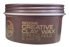 RED ONE CREATIVE CLAY WAX STRONG HOLD & MATTE 3.4oz