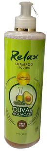 RELAX SHAMPOO OLIVA & AGUACATE 16oz