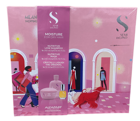 ALFAPARF MILANO SET NUTRITIVE LOW SHAMPOO 8.45oz NUTRITIVE MASK 6.76oz CRISTALLI LIQUIDI 0.51oz