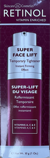 RETINOL VITAMIN ENRICHED SUPER FACE LIFT TEMPORARY TIGHTENER INSTANT FIRMING EFFECT 1oz